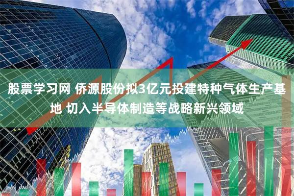 股票学习网 侨源股份拟3亿元投建特种气体生产基地 切入半导体制造等战略新兴领域
