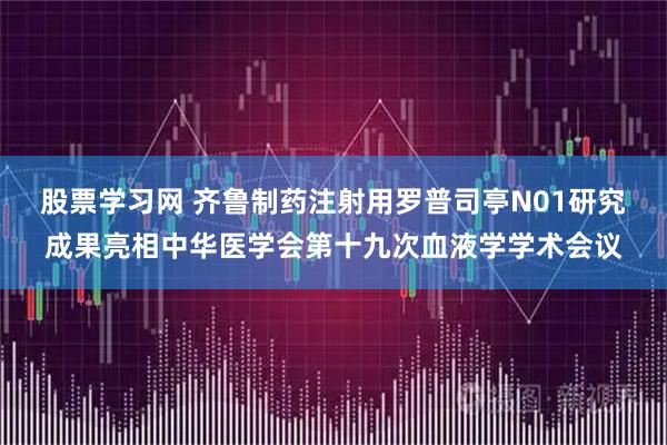 股票学习网 齐鲁制药注射用罗普司亭N01研究成果亮相中华医学会第十九次血液学学术会议