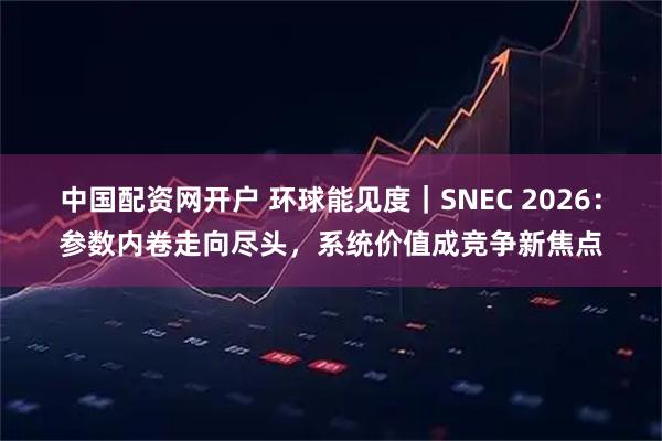 中国配资网开户 环球能见度|SNEC 2026:参数内卷走向尽头,系统价值成竞争新焦点